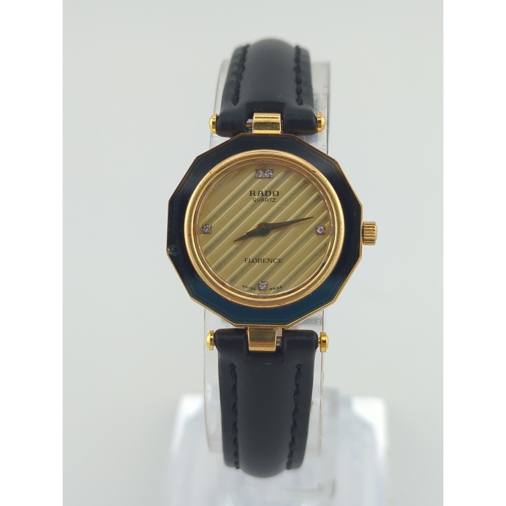Vtg RADO Florence 153.3413.2 Dodecagon Ladies Swiss Quartz 24mm Watch - New Batt
